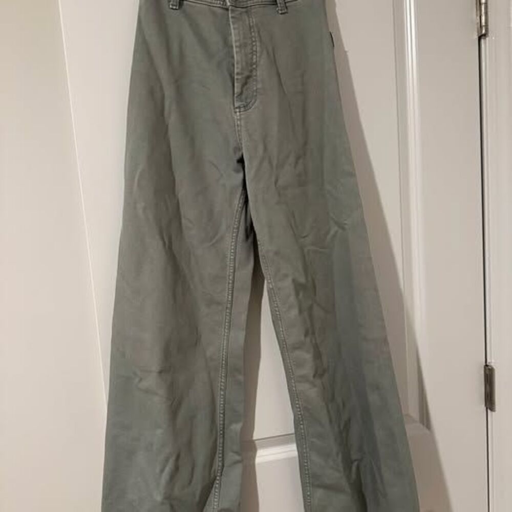 Zara Marine High Rise Straight Leg Pant